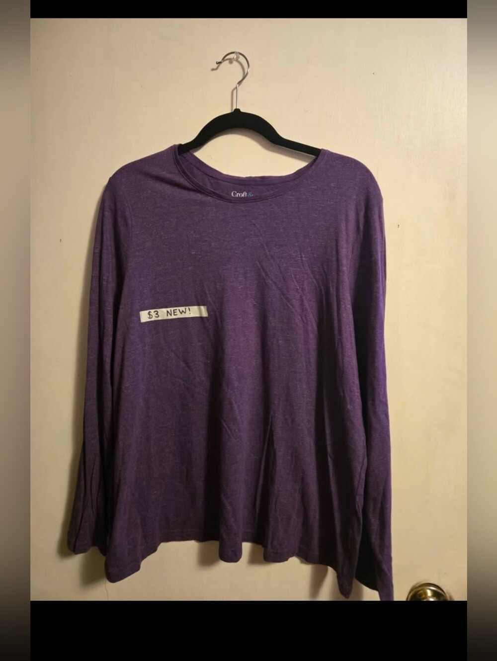 Croft & Barrow Lavender Long Sleeve Top